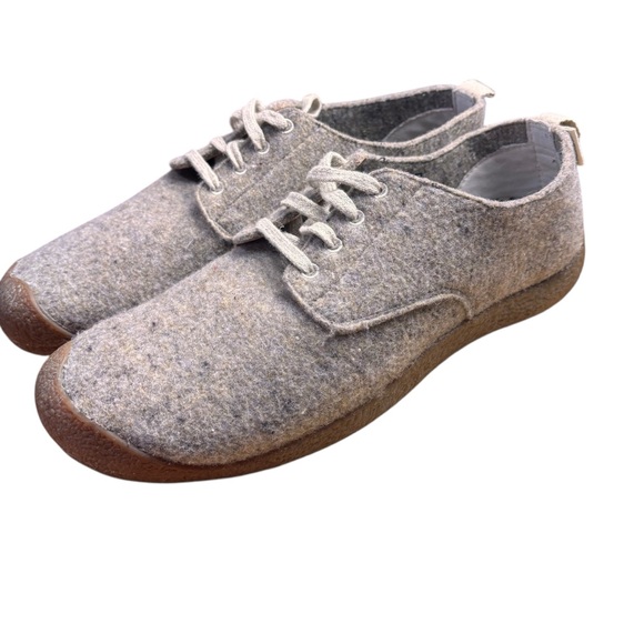 KEEN Mosey Wool Blend Derby Shoes – in Taupe Felt/Birch - Sz Men’s 14 / EU 47.5